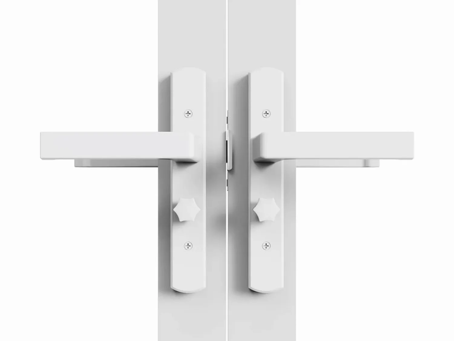 Vente-unique Puerta reversible de doble hoja - vidrio templado - - 2 x Al 204 x An 73 cm - LOXTON