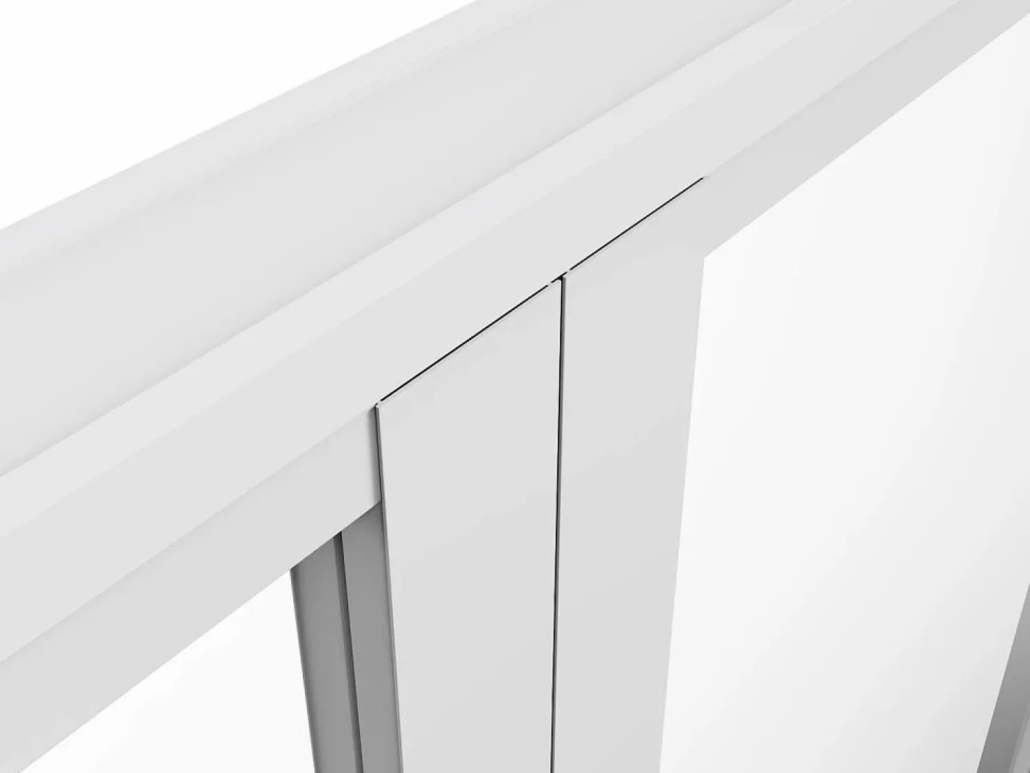 Vente-unique Puerta reversible de doble hoja - vidrio templado - - 2 x Al 204 x An 73 cm - LOXTON