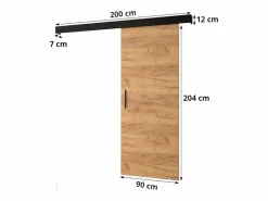 Abiks Möbel Puertas correderas Salwador I 90x204 cm ( / / Dorado)