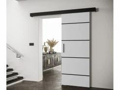 Abiks Möbel Puertas correderas Salwador IV 90x204 cm ( / Negro / Negro)