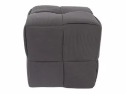 Online ADEC Puf Courdoruy diseño cuadrado 41x45x45 cm Gris