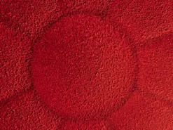 Vente-unique Puf diseño flor en tela bouclé DELPODA