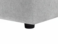 Vente-unique Puf en tela texturizada con efecto acolchado APOLIU