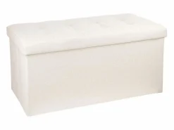 Sale Puf Plegable Doble Lysandre Contemporáneo Terciopelo Tapa 76x38 cm Baúl Y Arcón|Accesorios De Almacenaje
