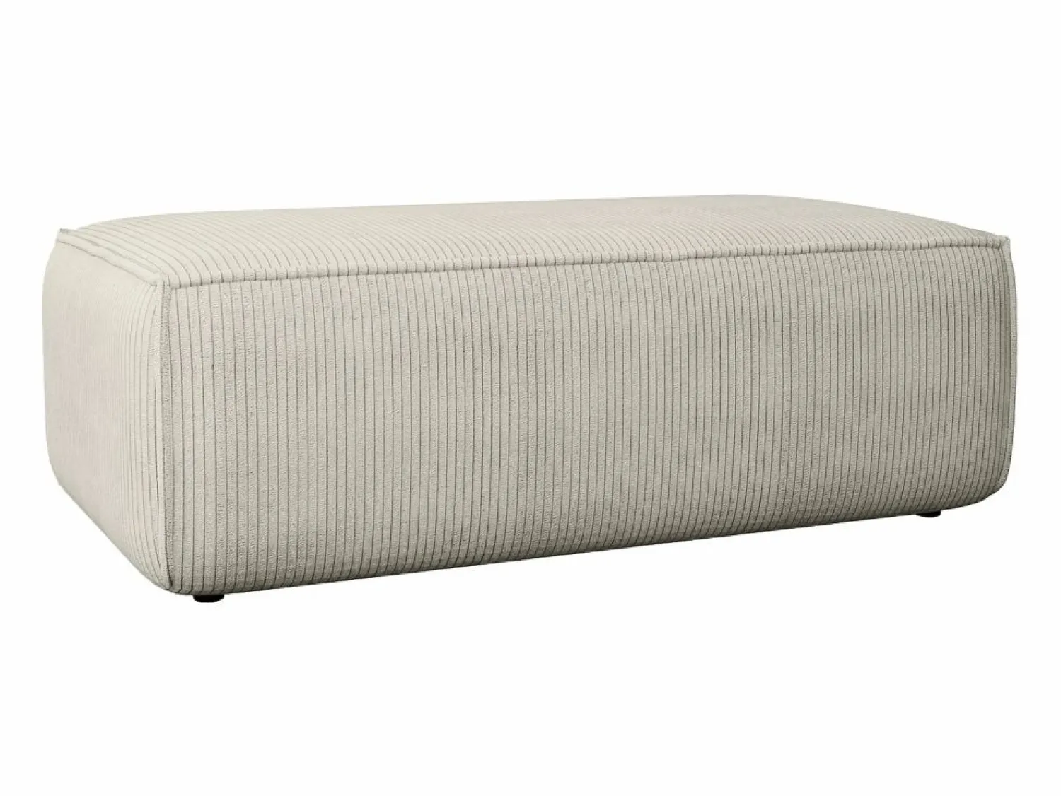 Discount Vente-unique Puf rectangular de pana tendencia AMELIA Beige