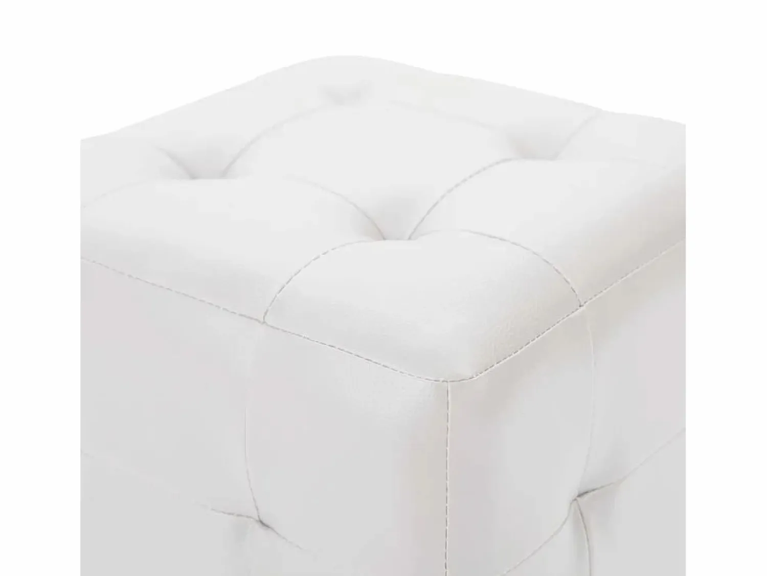New Pufs 2 uds 30 x 30 x 30 cm Polipiel Blanco