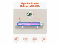 Purificador de Agua UV SucceBuy, Filtración Ultravioleta, Caudal de 3,785 l/min