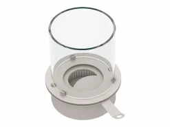 New Quemador redondo con cristal para chimenea de bioetanol, biochimenea de acero inoxidable, 3 lt diámetro 30 cm Chimenea|Chimenea