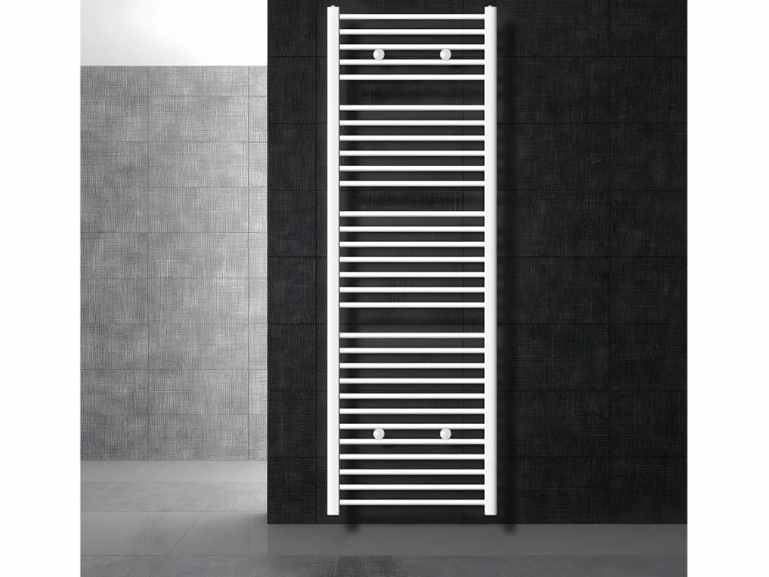 Radiador de baño curvo Sahara con conexión lateral radiador 600x1800 mm Toallero Eléctrico