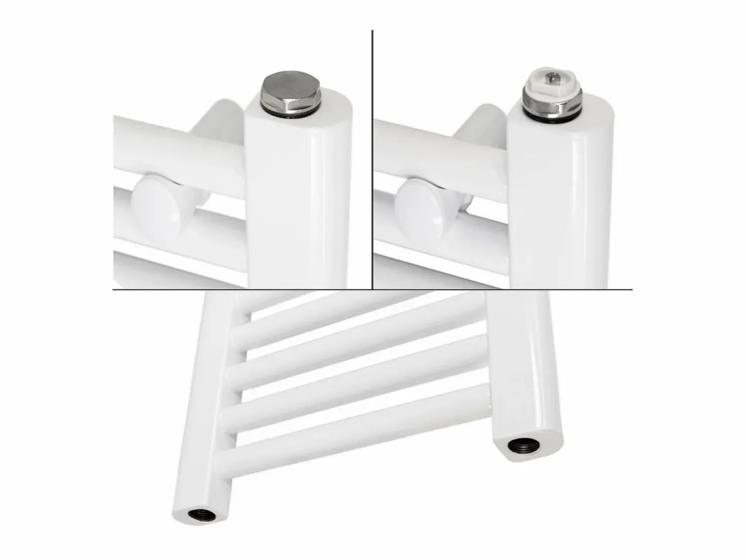Radiador de baño curvo Sahara con conexión lateral radiador 600x1800 mm Toallero Eléctrico