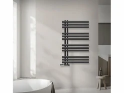 Outlet LuxeBath Radiador de baño EM Iron 600x1000 mm Antracita Conexión central en la parte inferior Gris antracita