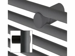 Hot Radiador de diseño eléctrico Electric antracita con elemento calefactor cromado 900W Toallero Eléctrico