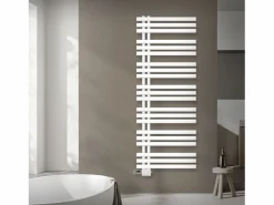 LuxeBath Radiador de Diseño Iron EM 600x1600 mm Conexión Central Inferior con Embellecedor