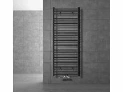 Online LuxeBath Radiador de diseño no eléctrico Sahara, 600 x 1500 mm, antracita, conexión central Gris antracita