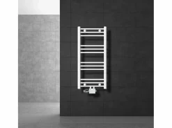 Clearance LuxeBath Radiador de diseño no eléctrico Sahara, 400 x 800 mm, , conexión central Blanco