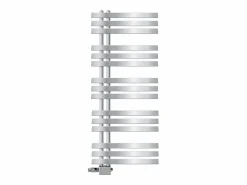 New Radiador de panel cromado para baño 500x1200mm con conexión central universal Toallero Eléctrico