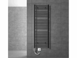 LuxeBath Radiador eléctrico antracita con resistencia cromada 1200W, 500 x 1500 mm