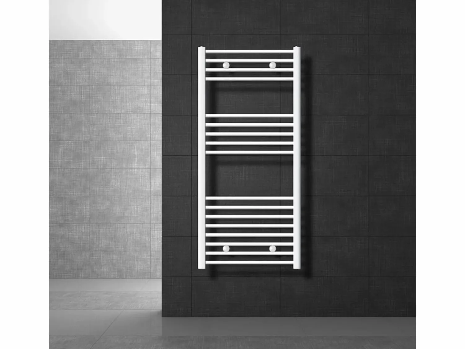 LuxeBath Radiador Sahara Design, 600 x 1200 mm, , Conexión Lateral, Forma Curva