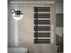 Hot Radiador toallero de baño 60x140 cm calefactor mate estufa diseño panel Toallero Eléctrico