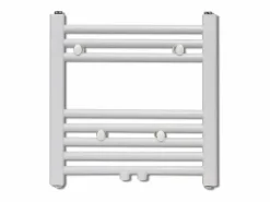 New vidaxl Radiador toallero de baño recto 480x480 mm Blanco