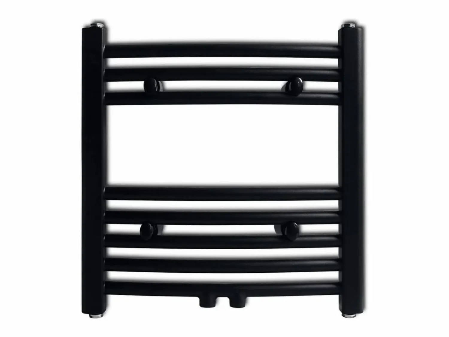 vidaxl Radiador toallero de baño curvo 480x480 mm