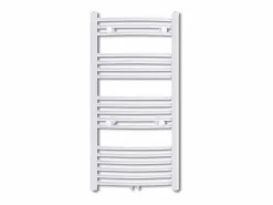 Discount Radiador toallero de baño con rieles curvados 600 x 1160 mm Toallero Eléctrico