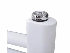 Discount Radiador toallero de baño con rieles curvados 600 x 1160 mm Toallero Eléctrico