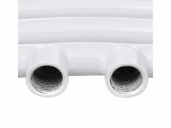 Discount Radiador toallero de baño con rieles curvados 600 x 1160 mm Toallero Eléctrico