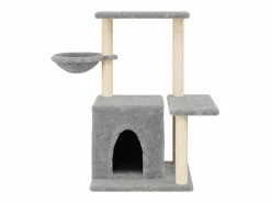 Clicnbuy Rascador para gatos con postes de sisal claro 83 cm