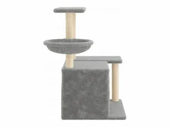 Clicnbuy Rascador para gatos con postes de sisal claro 83 cm