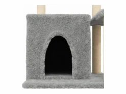 Clicnbuy Rascador para gatos con postes de sisal claro 83 cm