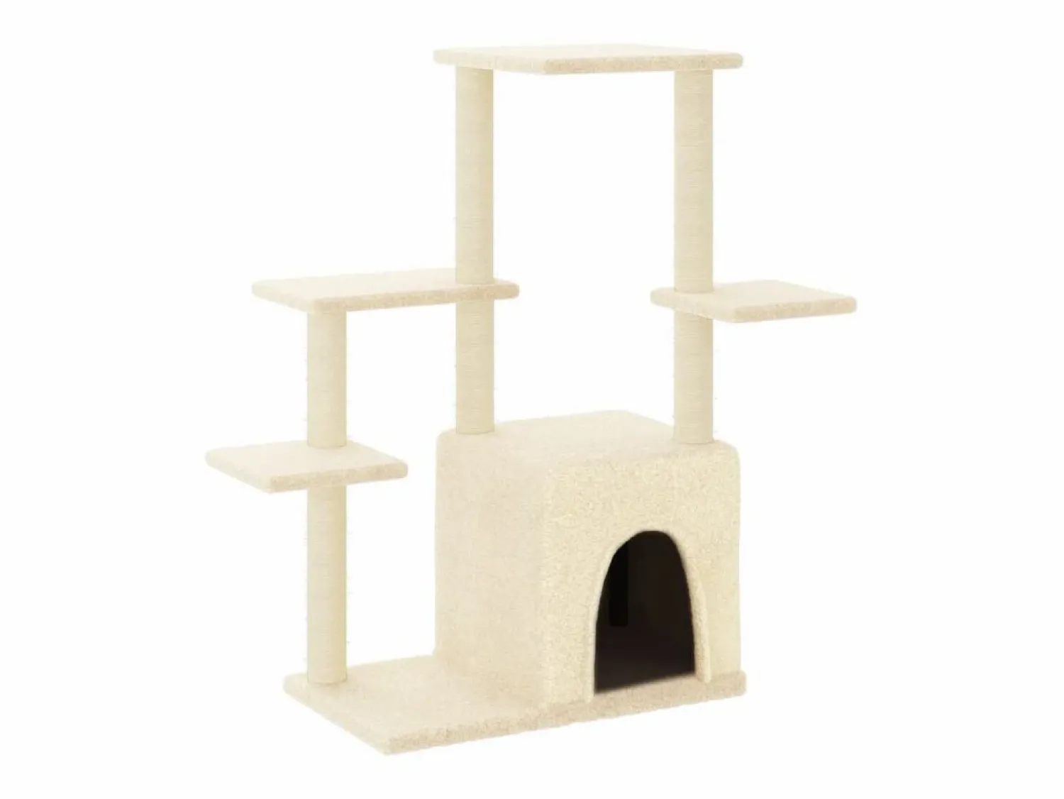Online Rascador para gatos con postes de sisal color 97,5 cm Juego De Animales
