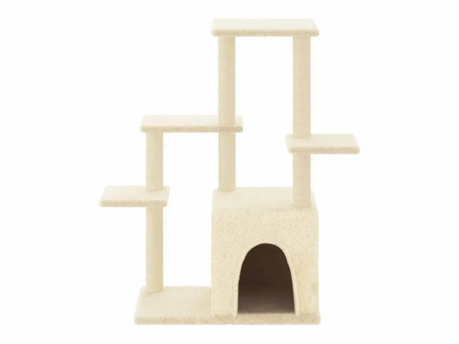 Online Rascador para gatos con postes de sisal color 97,5 cm Juego De Animales