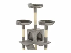 Rascador para gatos con poste rascador de sisal 170 cm ES411810