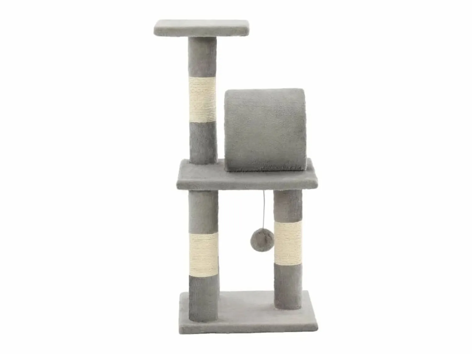 Best Clicnbuy Rascador para gatos con poste de sisal 65 cm Gris