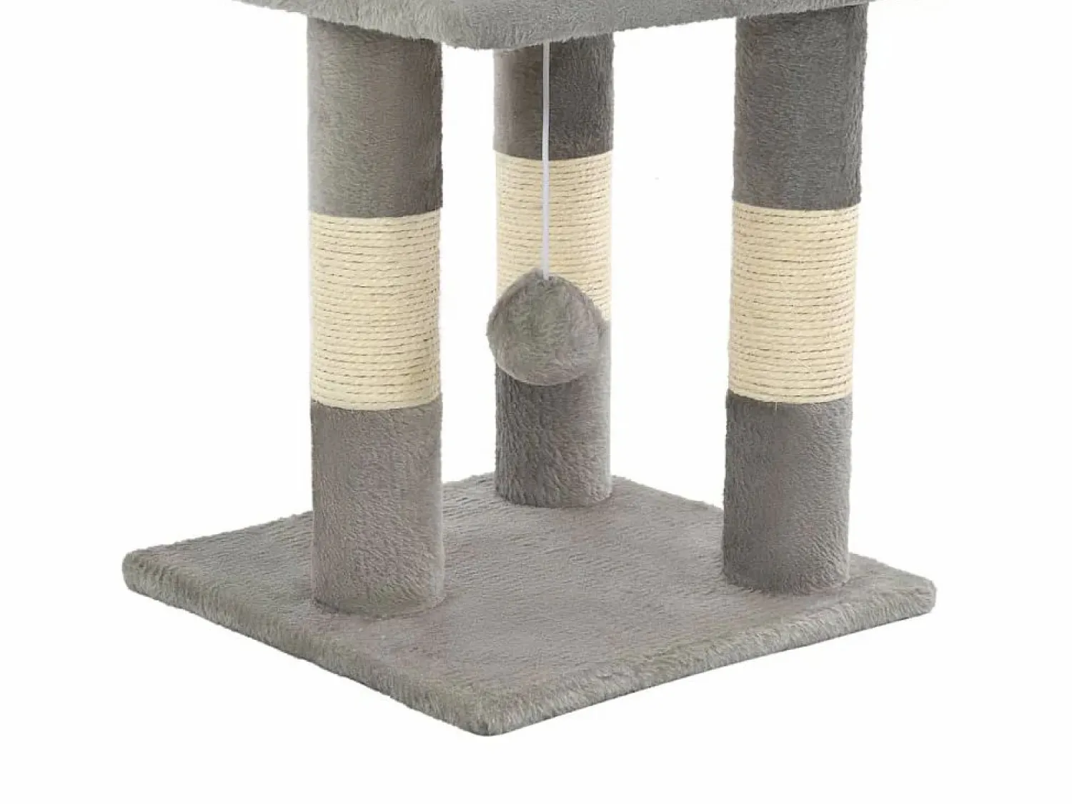 Best Clicnbuy Rascador para gatos con poste de sisal 65 cm Gris