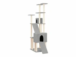 Clicnbuy Rascador para gatos con postes de sisal claro 190 cm