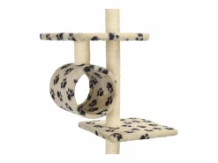 Clicnbuy Rascador para gatos con postes de sisal huellas 260 cm