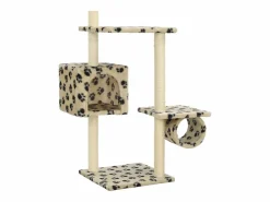 Clicnbuy Rascador para gatos con postes de sisal huellas 260 cm