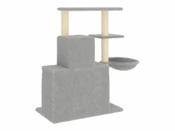 Discount Clicnbuy Rascador para gatos con postes de sisal claro 83 cm Gris