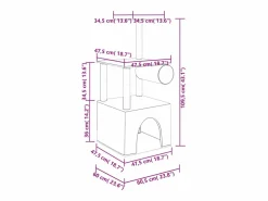 Sale Rascador para gatos con postes de sisal color 109,5 cm Juego De Animales