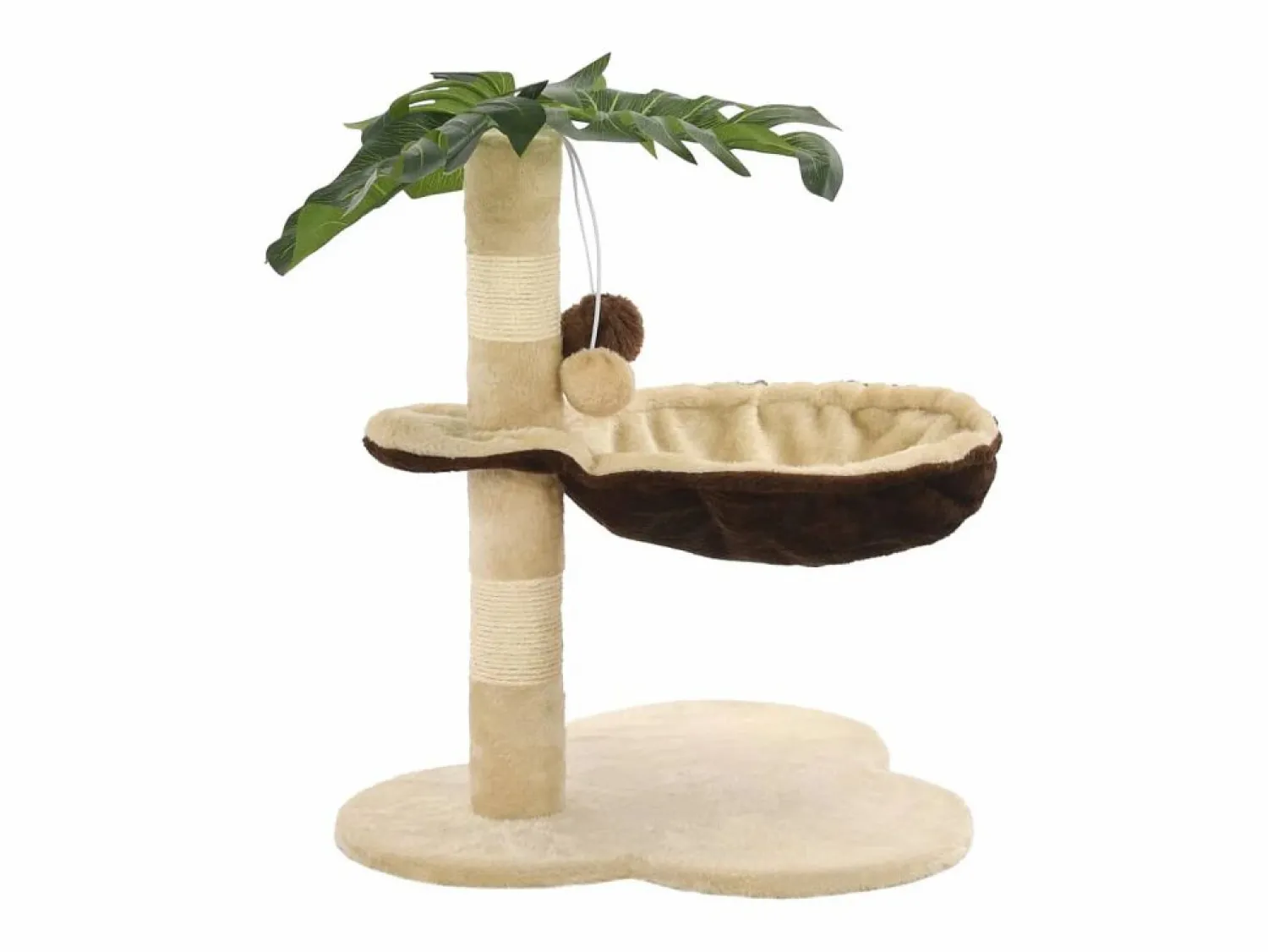 Online Rascador para gatos con poste de sisal 50 cm beige y marrón Juego De Animales