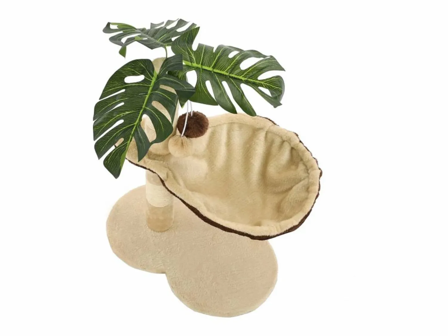 Online Rascador para gatos con poste de sisal 50 cm beige y marrón Juego De Animales