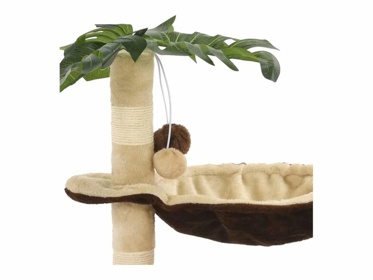 Online Rascador para gatos con poste de sisal 50 cm beige y marrón Juego De Animales