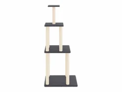 Outlet Rascador para gatos con postes de sisal oscuro 149 cm Juego De Animales