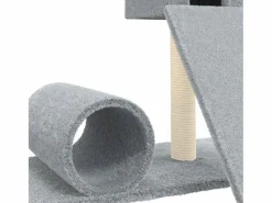 New Clicnbuy Rascador para gatos con postes de sisal claro 59 cm Gris