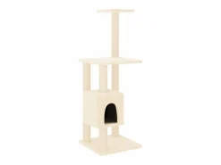 Clicnbuy Rascador para gatos con postes de sisal color 104 cm