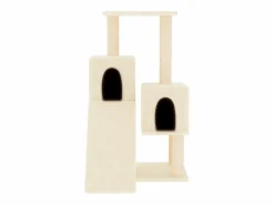 Clearance Clicnbuy Rascador para gatos con postes de sisal color 82 cm Crema