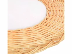 New Clicnbuy Rascador para gatos con poste de sisal madera natural de sauce Marru00f3n