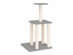 Clicnbuy Rascador para gatos con postes de sisal claro 85,5 cm
